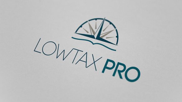Разработка логотипа для компании LOWTAX PRO © Креативное агентство KENGURU